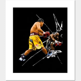 Manny Pacquiao Vs. Floyd Mayweather Punch Posters and Art